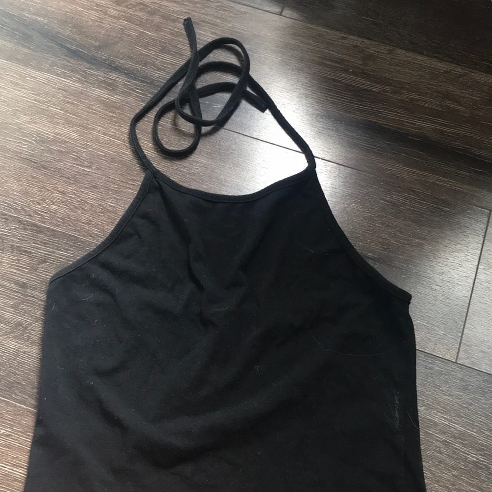 Black tank top